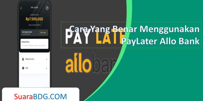 Cara Yang Benar Menggunakan PayLater Allo Bank