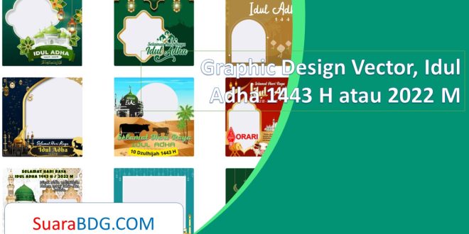 Graphic Design Vector, Idul Adha 1443 H atau 2022 M
