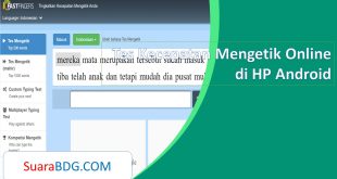 Tes Kecepatan Mengetik Online di HP Android